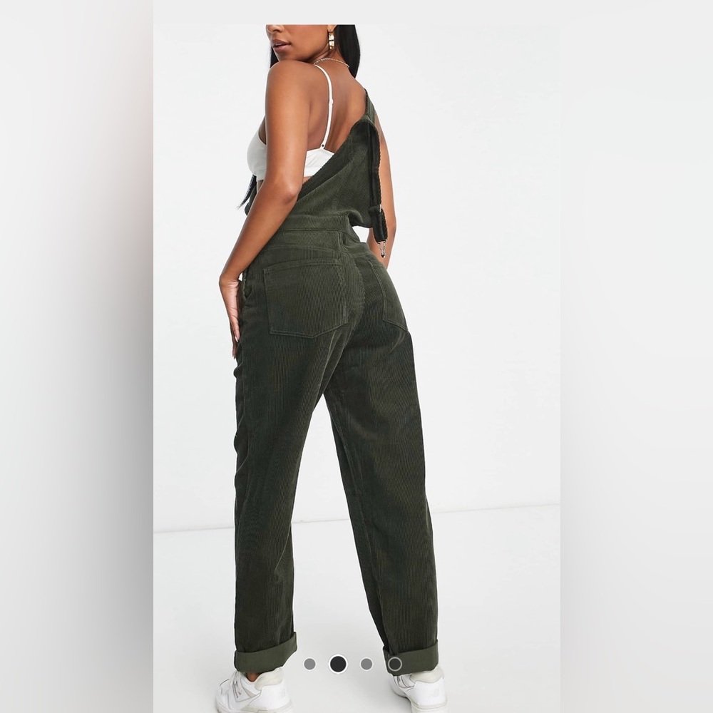 ASOS Olive Green Corduroy Jumpsuit